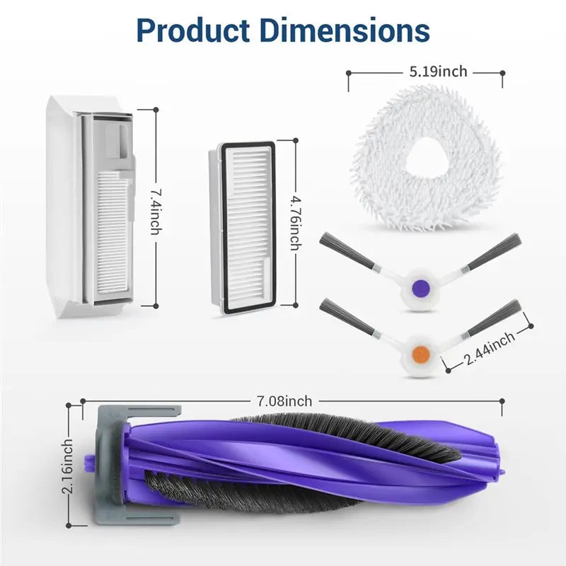Kit d’entretien 20 pièces compatible Narwal Freo X Ultra