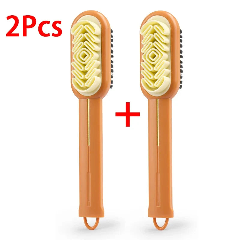 Brosse double face pour chaussures en daim et nubuck