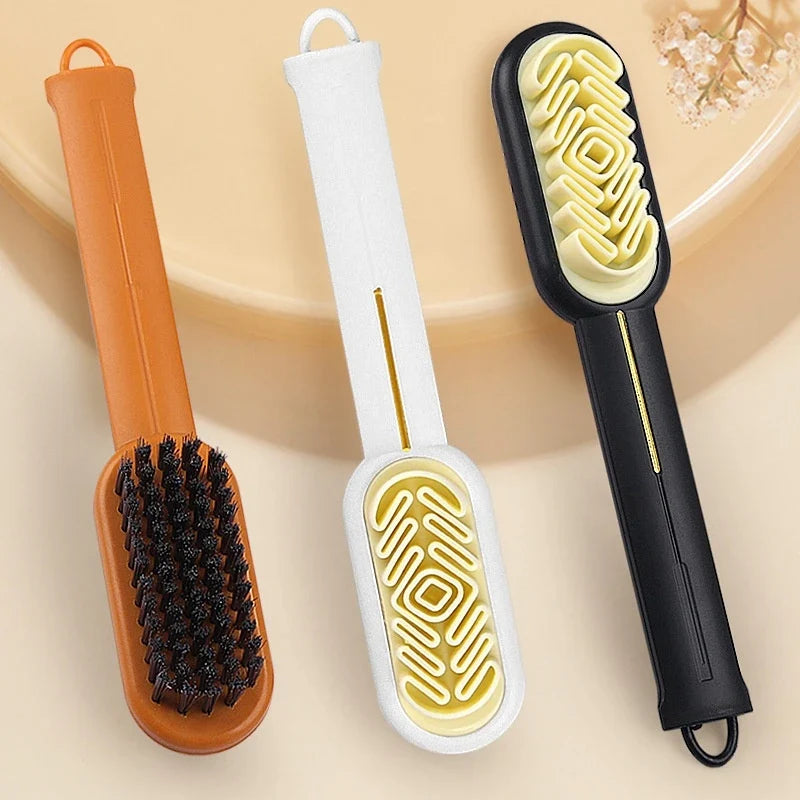 Brosse double face pour chaussures en daim et nubuck