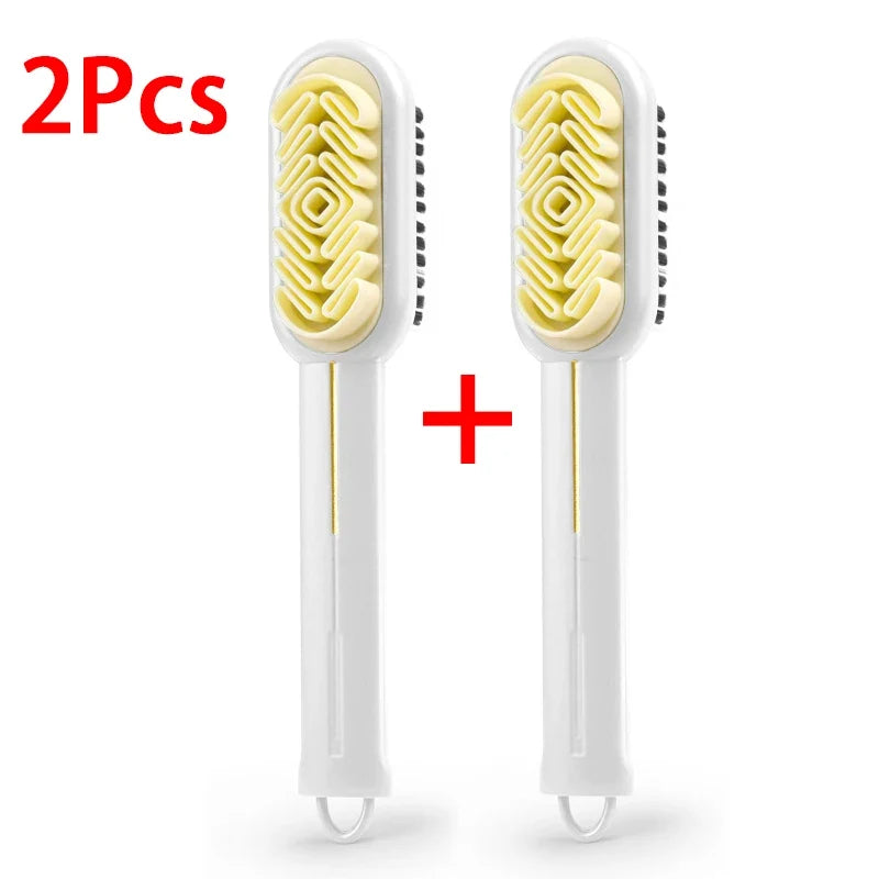 Brosse double face pour chaussures en daim et nubuck