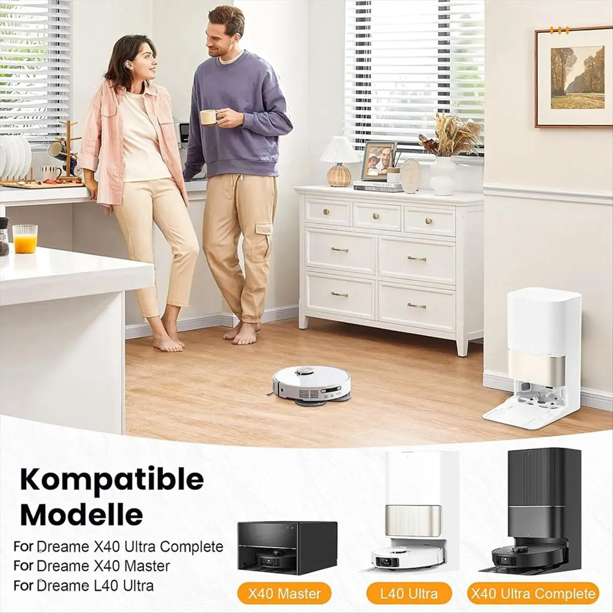 Kit d’entretien 20 pièces compatible Dreame X40 et L40 Ultra