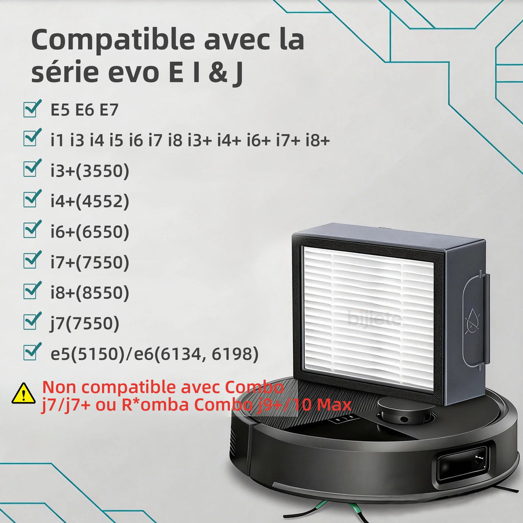 Filtres de remplacement compatibles Roomba e i j