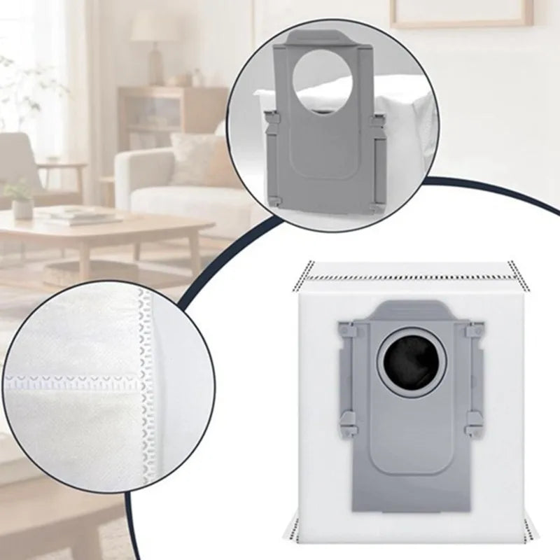 20 sacs à poussière compatibles Roborock Qrevo Curv 2 Flow