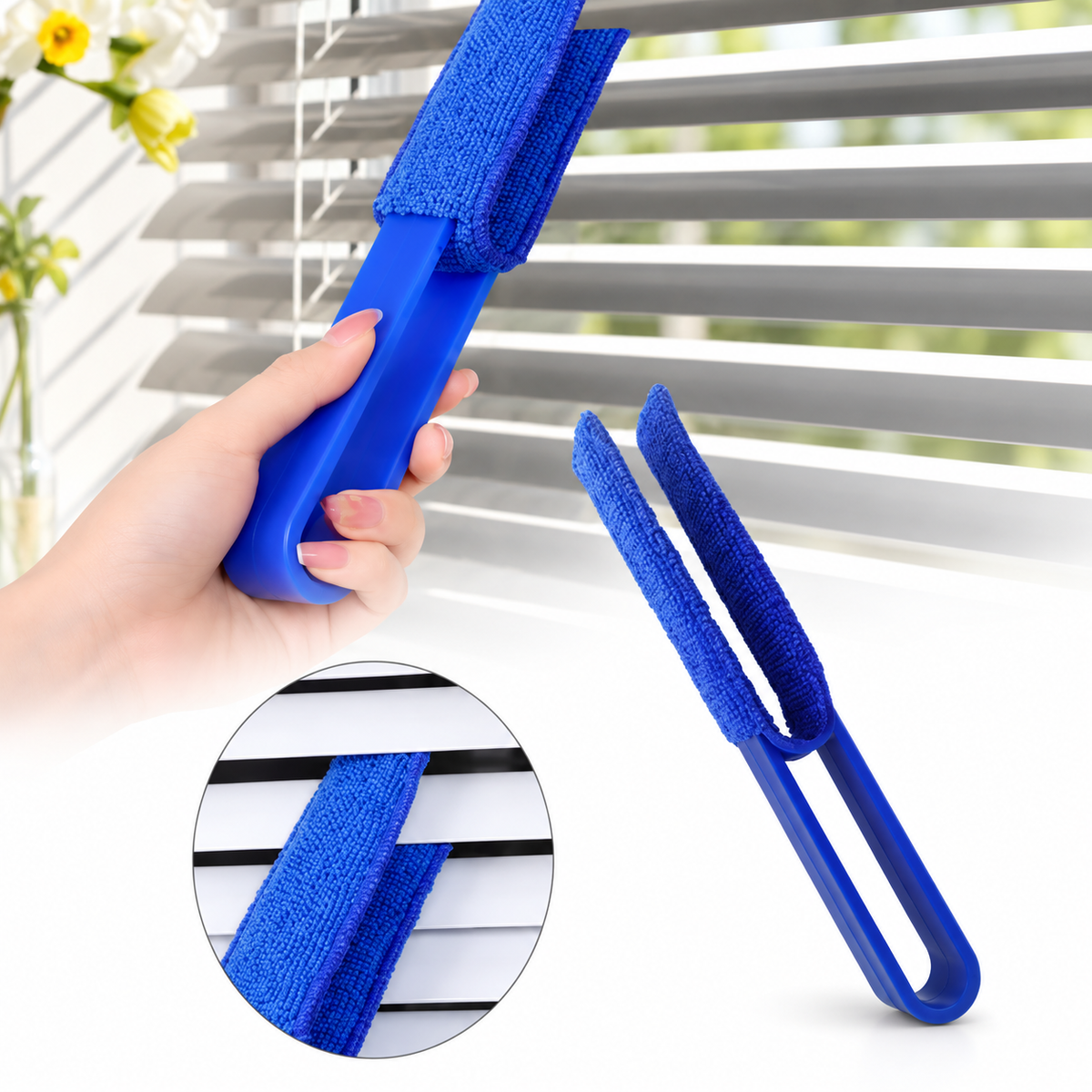 Brosse microfibre pour stores et grilles d’aération